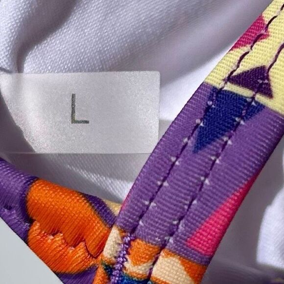 Cupshe Womens Large/Small Two Piece Bikini Boho Print Triangle Print Multicolor - Picture 6 of 7